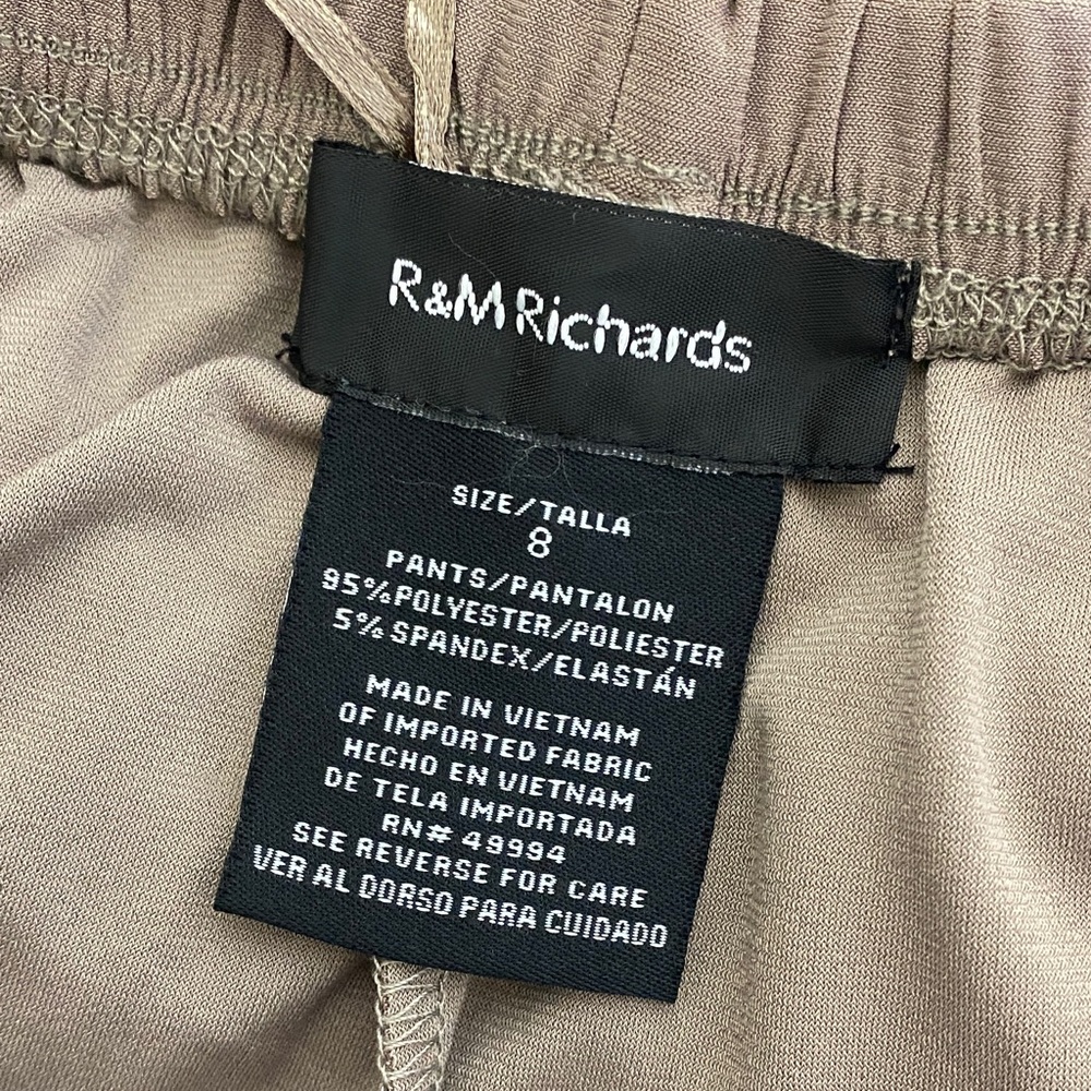 R&M Richards Gold and Brown Pantsuit size 8 - Picture 2 of 13